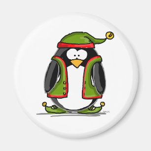 Grüner Weihnachtself Magnet