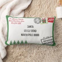 Grüner Weihnachtsmann-Brief Weihnachten