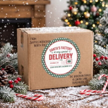 Grüner Weihnachtsmann Fabrik Spezial Lieferung Gep