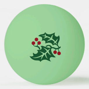 Grüner Weihnachtsurlaub und Weihnachtsfeiertag de Tischtennisball