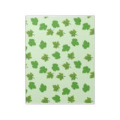 Grüner Weinleder Gemustert Notepad Notizblock (Rotiert)