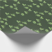 Grüner Weintraub Geschenkpapier (Ecke)