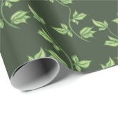 Grüner Weintraub Geschenkpapier (Rolleneckpunkt)
