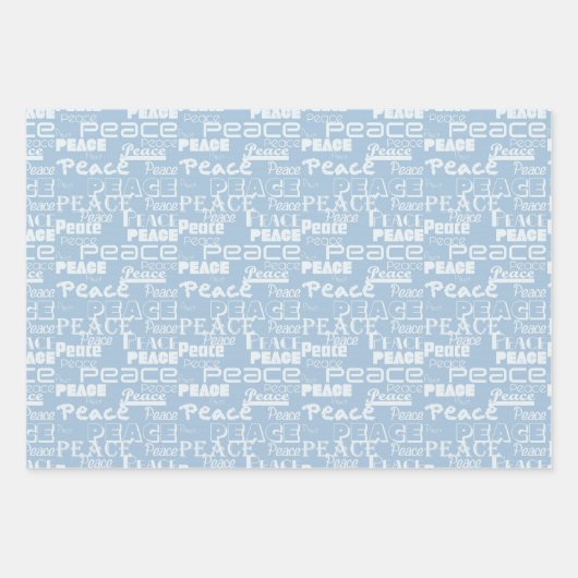 Grüner weißer Inspirationsfrieden Geschenkpapier Set (Vorderseite 3)