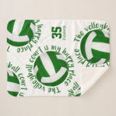 Grüner, weißer Volleyballplatz Sherpadecke (Vorderseite (Horizontal))