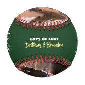 Grüner Weltbester Vater Moderne, kühne Typografie Baseball (Rückseite)