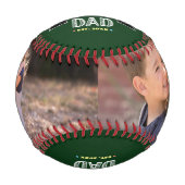 Grüner Weltbester Vater Moderne, kühne Typografie Baseball (Vorderseite)