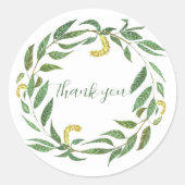 Grüner Wild Runder Aufkleber (Vorderseite)