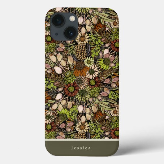 Grüner Wildblumengarten Case-Mate iPhone-Hülle iPhone Hülle (Rückseite)