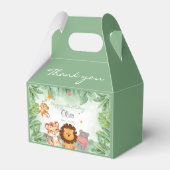 Grüner Wilder Jungle Tiere Tropischer Junge Geburt Geschenkschachtel (Vorderseite)
