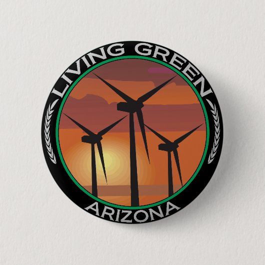 Grüner Wind Arizona Button (Vorderseite)