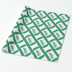 Grüner Wirbelsturm Geschenkpapier