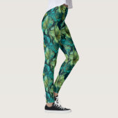 Grüner Workout Amaryllis Ästhetik Muttertag Gesche Leggings (Rechts)