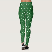 Grüner WS Polka-Dot Leggings (Rückseite)