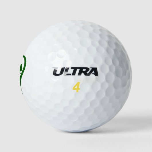 Grüner Zahnarzt | Lucky Teeth Golfball (Logo)
