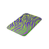 Grüner Zebra Badematte (Schrägansicht)