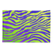 Grüner Zebra Kissenbezug (Rückseite-Links)