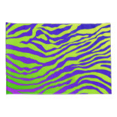 Grüner Zebra Kissenbezug (Rückseite-Rechts)