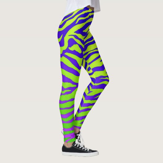 Grüner Zebra Leggings (Rechts)