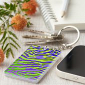 Grüner Zebra Schlüsselanhänger (Vorderseite rechts)