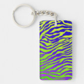 Grüner Zebra Schlüsselanhänger (Vorderseite)