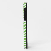 Grüner Zebra-Streifen w/Dachshund Case-Mate iPhone Hülle (Hinten/Links)