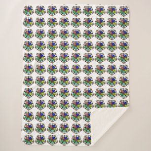 Grüner Zen-Garten Sherpadecke