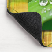 Grüner Zen u. Buddha-Ruhe-Collage Mousepad (Ecke)