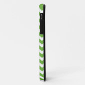 Grüner Zickzack Streifenmonogrammapfel iphone 5 Case-Mate iPhone Hülle (Hinten/Links)