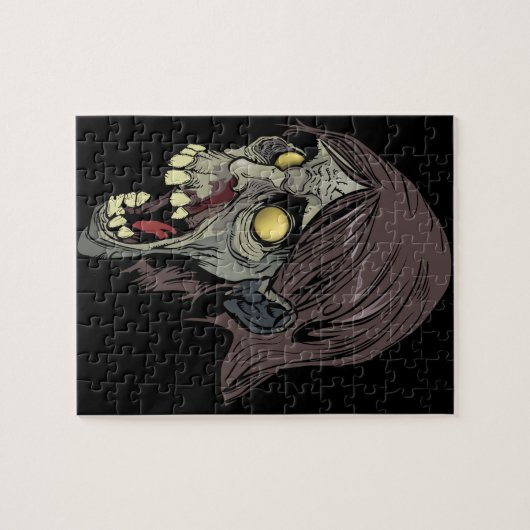 Grüner Zombie Puzzle (Horizontal)
