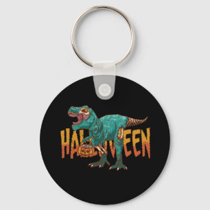 Grüner Zombie Rex Schlüsselanhänger