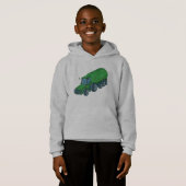 Grüner Zuchtschlepper Hoodie (Vorne ganz)