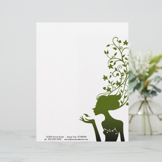 grüner Zucker Briefkopf (Stehend Vorderseite)