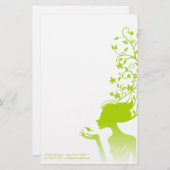 grüner Zucker Briefpapier (Vorne/Hinten)