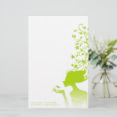 grüner Zucker Briefpapier (Stehend Vorderseite)