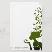 grüner Zucker Briefpapier (Vorne/Hinten)