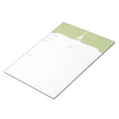 Grüner Zuckerguss Backen Rezept Notepad Notizblock (angewinkelt)