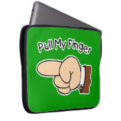 Grüner Zug meine Finger-Elektronik-Tasche/Hülse Laptopschutzhülle (Vorne Rechts)