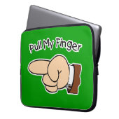 Grüner Zug meine Finger-Elektronik-Tasche/Hülse Laptopschutzhülle (Vorderseite Links)