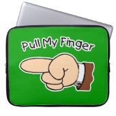 Grüner Zug meine Finger-Elektronik-Tasche/Hülse Laptopschutzhülle (Vorderseite)