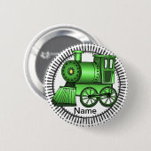Grüner Zug runder Stift Button (Vorne & Hinten)
