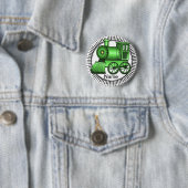 Grüner Zug runder Stift Button (Beispiel)