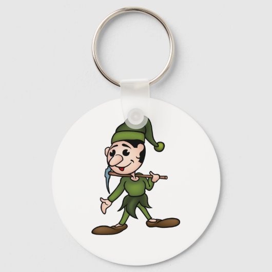 Grüner Zwerg Schlüsselanhänger (Vorderseite)