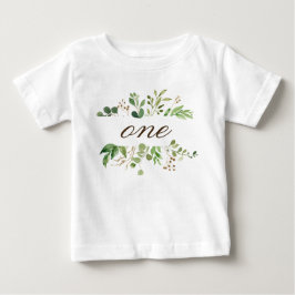 Grünes 1-jähriges Baby T-shirt