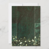 Grünes 20-jähriges Einladungs-Kartendesign Einladung (Rückseite)