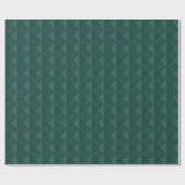 Grünes 3D-Diamantmuster Geschenkpapier (Flach)