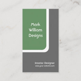 Grünes, abgerundetes Rechteck Visitenkarte