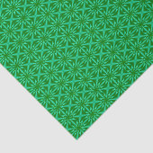 Grünes Abstraktes Blumenmuster Seidenpapier (Ausschnitt)