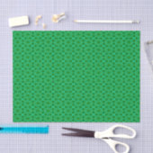 Grünes Abstraktes Blumenmuster Seidenpapier (Handwerk)