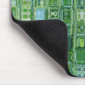 Grünes abstraktes Glas Mousepad (Ecke)